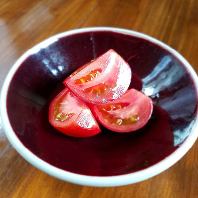 ニセコ アムリタファームの塩トマト