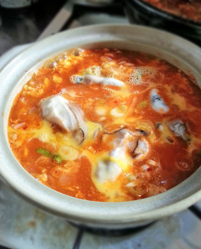 牡蠣キムチ鍋